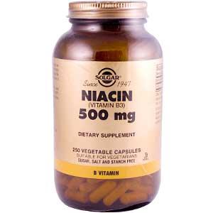Solgar Niacin (Vitamin B3) 500 mg 250 Vegetable Capsules
