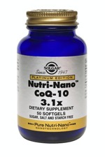 Solgar Nutri-Nano CoQ-10 3.1x 50 Softgels     TEMPORARILY UNAVAILABLE