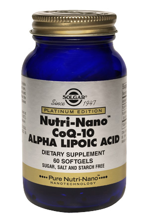 Solgar Nutri-Nano CoQ-10 Alpha Lipoic Acid 60 Softgels