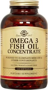 Solgar Omega-3 Fish Oil Concentrate 240 Softgels