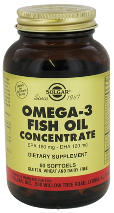 Solgar Omega-3 Fish Oil Concentrate 60 Softgels