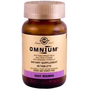 Solgar Omnium 60 Tablets The Advanced Phytonutrient-Rich Multiple Vitamin & Mineral Formula -OUT OF STOCK