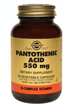 Solgar Pantothenic Acid 550 mg 50 Vegetable Capsules