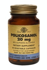 Solgar Policosanol 20 mg 50 Vegetable Capsules