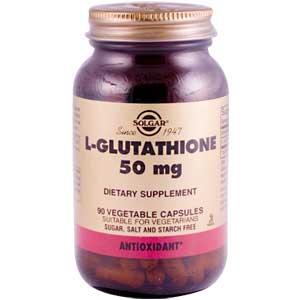 Solgar Reduced L-Glutathione 50 mg 90 Vegetable Capsules    TEMPORARILY UNAVAILABLE