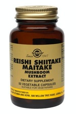 Solgar Reishi Shiitake Maitake Mushroom Extract 50 Vegetable Capsules