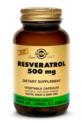 Solgar Resveratrol 500 mg 30 Vegetable Capsules