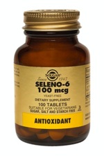 Solgar Seleno-6 100 mcg (Yeast-Free) 100 Tablets