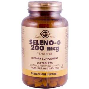 Solgar Seleno-6 200 mcg (Yeast-Free) 250 Tablets