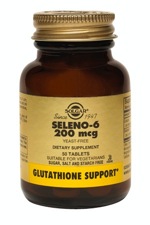 Solgar Seleno-6 200 mcg (Yeast-Free) 50 Tablets