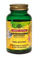 Solgar SFP Ashwagandha Root Extract 60 Vegetable Capsules
