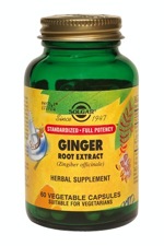Solgar SFP Ginger Root Extract 60 Vegetable Capsules   TEMPORARILY UNAVAILABLE