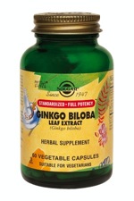 Solgar SFP Ginkgo Biloba Leaf Extract 60 Vegetable Capsules