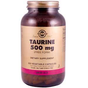Solgar Taurine 500 mg 250 Vegetable Capsules