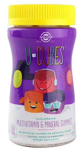 Solgar - U-Cubes Children's Multi-Vitamin & Mineral 60 Gummies      TEMPORARILY UNAVAILABLE