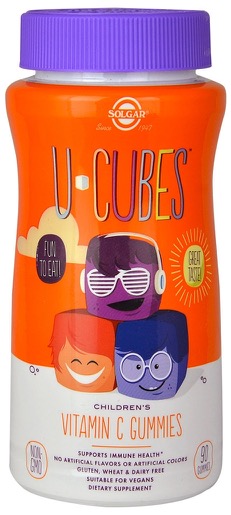 Solgar - U-Cubes Children's Vitamin C 90 Gummies      TEMPORARILY UNAVAILABLE