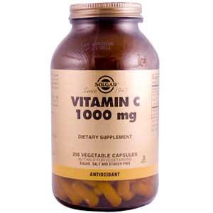 Solgar Vitamin C 1000 mg 250 Vegetable Capsules