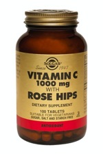 Solgar Vitamin C 1000 mg with Rose Hips 100 Tablets