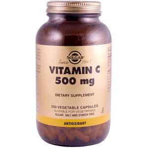 Solgar Vitamin C 500 mg 250 Vegetable Capsules