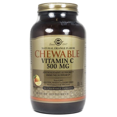 Solgar - C (Vitamin) 500 mg Chewable 90 Tablets - Orange Flavor
