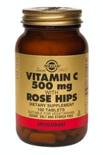 Solgar Vitamin C 500 mg with Rose Hips 100 Tablets