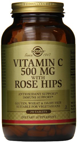 Solgar Vitamin C 500 mg with Rose Hips 250 Tablets