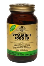 Solgar Vitamin E 1000 IU Vegetarian 50 Softgels (1000 IU d-Alpha Tocopherols & Mixed Tocopherols)