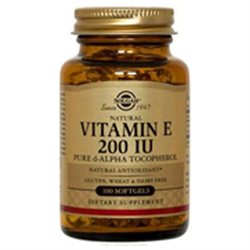 Solgar Vitamin E 200 IU Alpha 100 Softgels