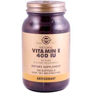 Solgar Vitamin E 400 IU Alpha 100 Softgels