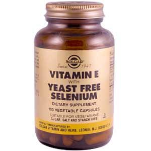 Solgar Vitamin E with Yeast-Free Selenium 100 Vegetable Capsules