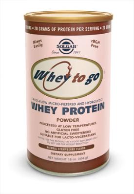 Solgar Whey To Go Protein 16oz Powder Natural Strawberry Flavor     TEMPORARILY UNAVAILABLE