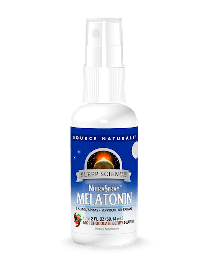 Source Naturals Sleep Science Melatonin NutraSpray Chocolate Berry 2 fl oz