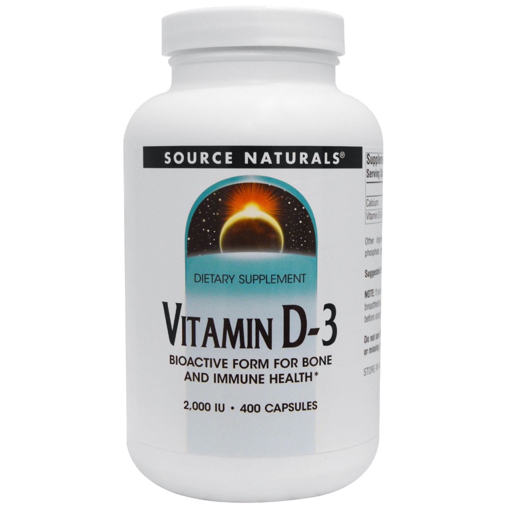 Source Naturals Vitamin D-3 2000 IU 400 capsule