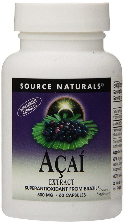 Source Naturals Acai Extract 500 mg 120 capvegi