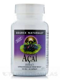 Source Naturals Acai Extract 500 mg 60 capvegi