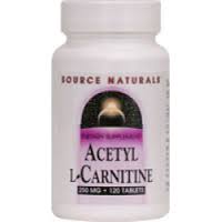 Source Naturals Acetyl L-Carnitine 250 mg 120 tablet
