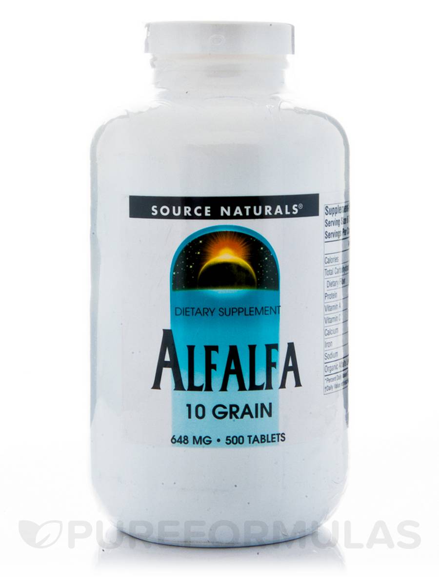 Source Naturals Alfalfa 648 mg 500 tablet