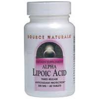 Source Naturals Alpha Lipoic Acid 300 mg 30 timed release tablet