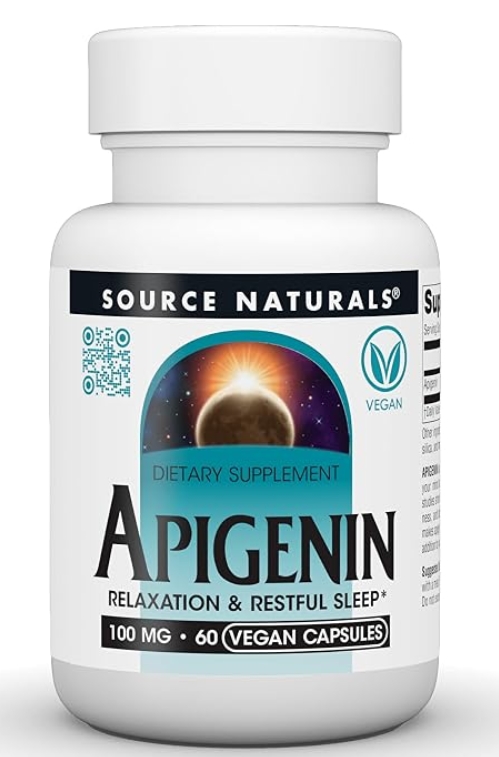 Source Naturals Apigenin 100 mg  60 Vegan Capsules