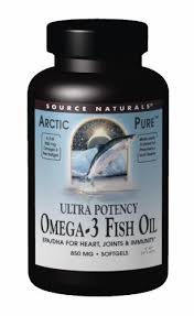 Source Naturals Arctic Pure Omega-3 Fish Oil, Ultra Potency 850 mg 120 softgel