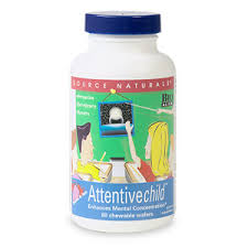 Source Naturals Attentive Child Fruit 60 wafer