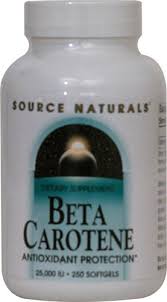 Source Naturals Beta Carotene 25000 IU 250 softgel
