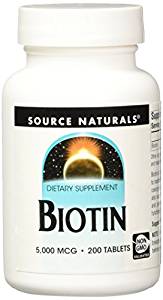Source Naturals Biotin 5000 mcg 200 tablet