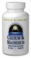 Source Naturals Calcium & Magnesium 300 mg 250 tablet