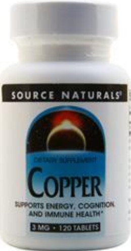 Source Naturals Copper 3 mg 120 tablet