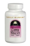 Source Naturals Copper Sebacate 22 mg 120 tablet-OUT OF STOCK