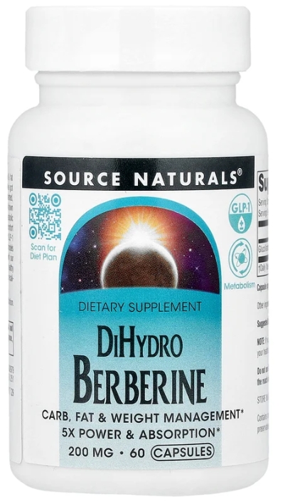 Source Naturals DiHydro Berberine 200mg 60 caps