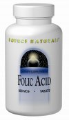 Source Naturals Folic Acid 800 mcg 200 tablet