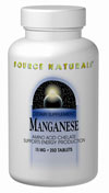 Source Naturals Manganese 10 mg 250 tablet