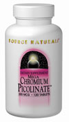 Source Naturals Mega Chromium Picolinate 300 mcg 120 tablet